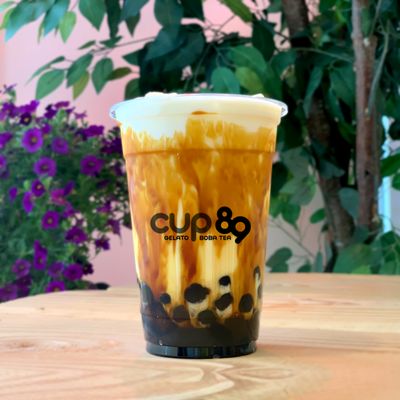 Tiger Milk Tea with Tapioca Pearls