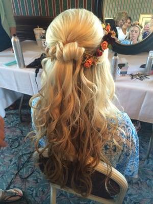 Wedding hair for the bride by Sue