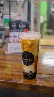 Brown Sugar Milk Tea w/Boba