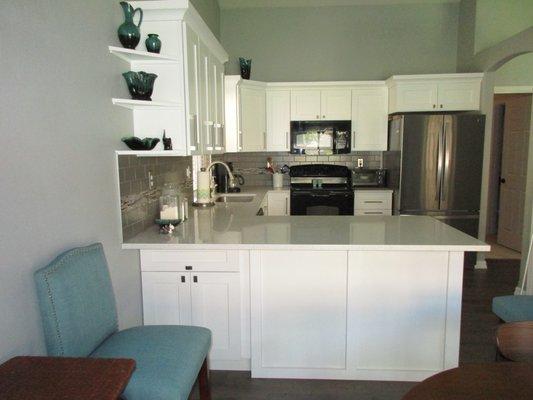 The countertops were installed expertly by NorthWest Granite