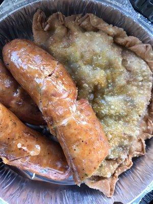 Sausage and Empanada ($6.00)