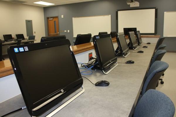 3 computer labs with 30 stations each