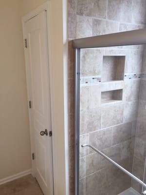 Custom tile shower