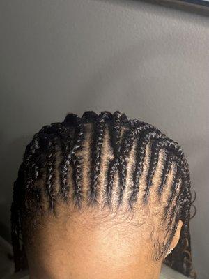 Half & half goodness braids with design