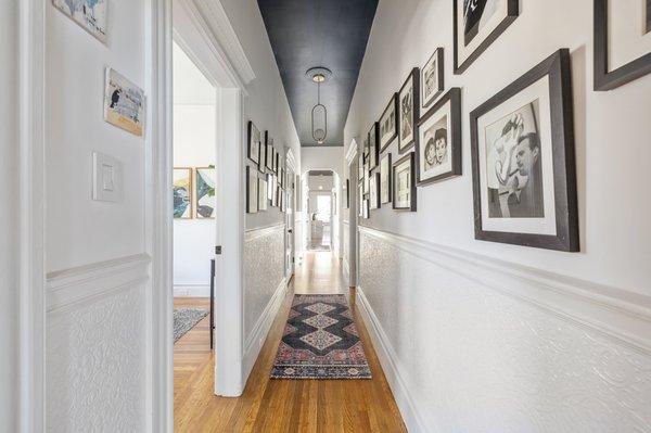 View of the hallway at 790 Lyon. A buyer represented property