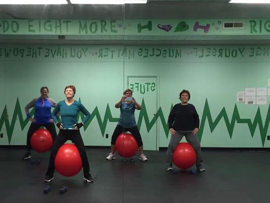 Fitball class offered weekly or join a healthy living training program