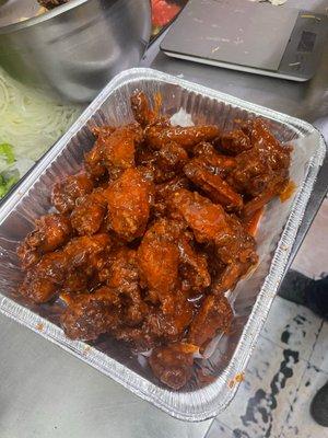 Honey-Hot wings