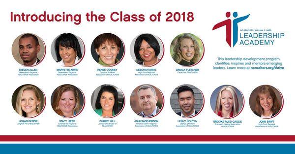 Honored to be recognized as an industry leader through the NC Realtors® Leadership Academy Class of 2018