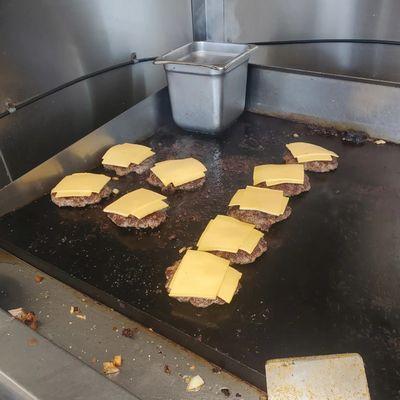 Every burger is cooked to order!