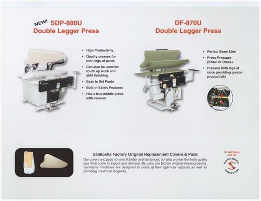 SDP880U-Double Legger Press
  DF870U-Double Legger Press-Side Tensioning