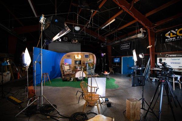 On set at the Maine Media sound stage