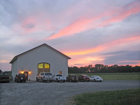 Sunset at Chateau Niagara Winery