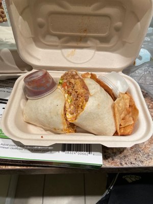 Chicken burrito