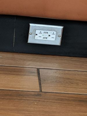 You can purchase one of these outlets at home Depot. Very easy install.