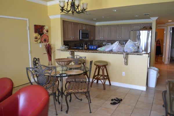 Condo 608A - full kitchen with plenty of counter space