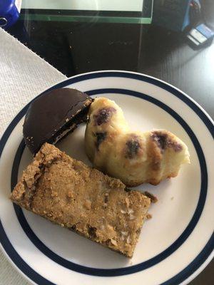 King Dong, Blondie, and Lemon blueberry Bundt