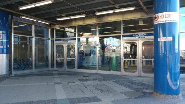 Entrance to Beachmont Blue Line