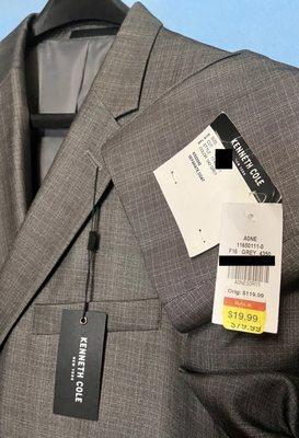 Always check the clearance racks. Cheap Suit jacket for under $20!