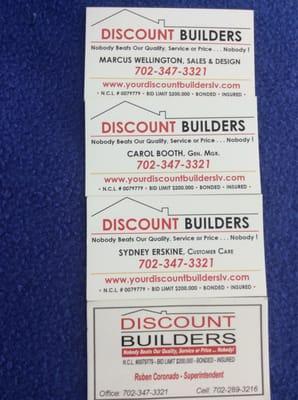 Discount builders