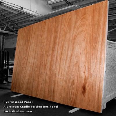 Hybrid Wood Panel. Features an aluminum perimeter.