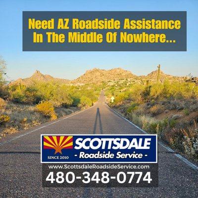 Stuck on the road in AZ? We got you covered :)