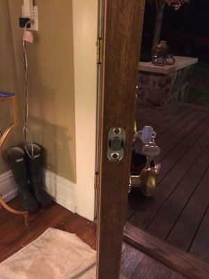 Craftsman style door.