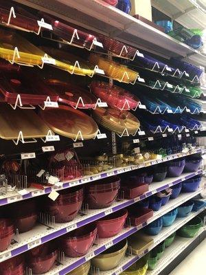 Colorful party supplies