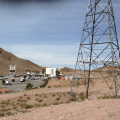 View of Railroad Pass Hotel Casino from RMLT headed north to Burkholder Trail Connector.