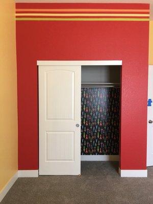 Another closet accent wallpaper