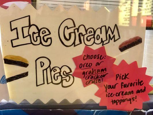 Ice cream pies flavors