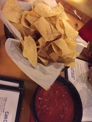 fresh chips and homemade yummy salsa!! Complimentary!!!