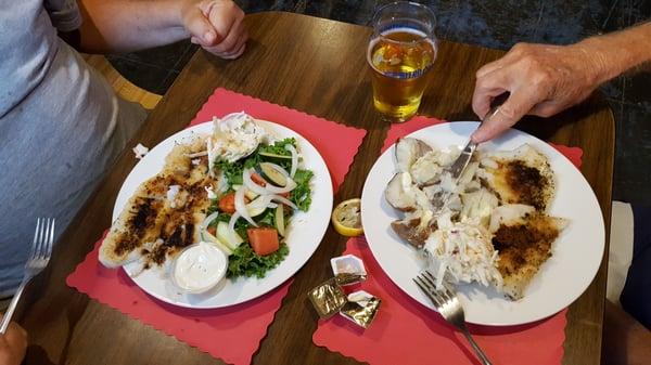 How's is that for two plates of broiled haddock!