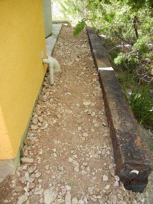 Retaining wall and road base