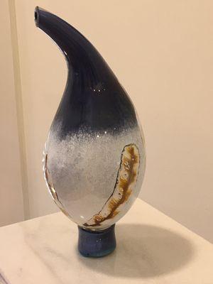 Blown glass bottle by Rachel Wright