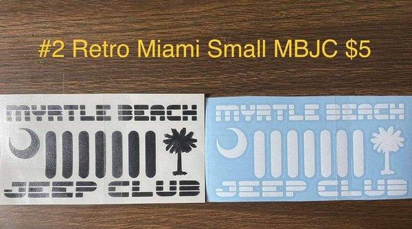 Custom decals for the Myrtle Beach Jeep Club