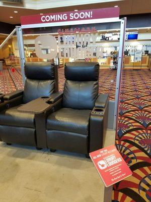 Luxury loungers coming soon to Rave Cinema at the Greene. Don't forget there's a bar too!!