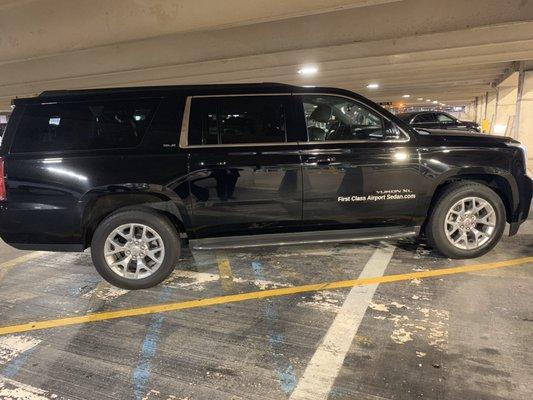 One of our vehicles parked at DTW airport.