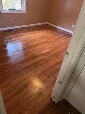 Hardwood floor refinish