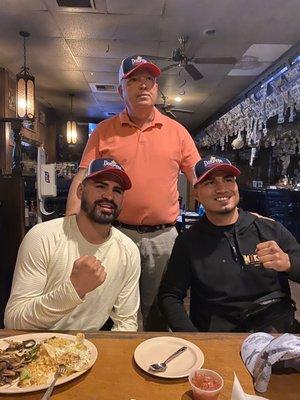 World boxing champions Jose Ramirez and Mikey Garcia at Don Pepe restaurant!