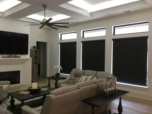 Alta Black roller Shades