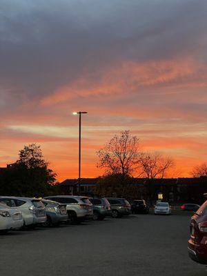 sunset from YMCA parking lot