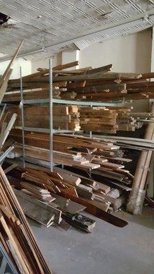 We have lots of vintage Lumber that we have reclaimed from here in the greater San Antonio area before it goes into the landfill