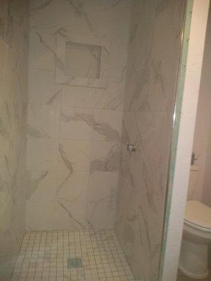 tile shower