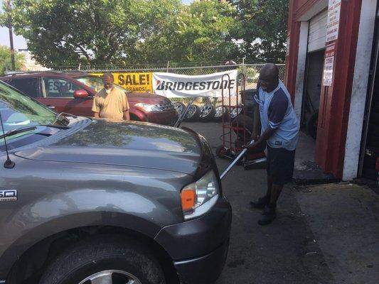 Fast Service! Bainbridge Tire & Auto gets your tires replaced or repaired & gets you back to your day quickly.