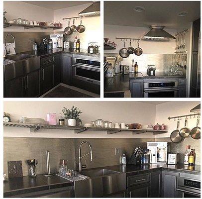 Our Client's update photos of her kitchen remodel!