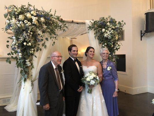 Bouquet and Chuppah florals