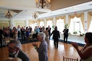 We had 11 round tables and 1 head table, with about 115 guests