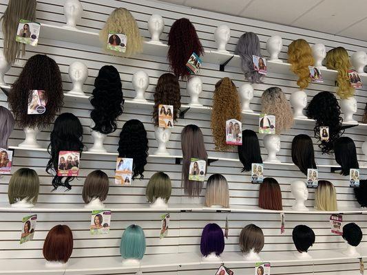 Full cap Wigs
Half wigs  
lace front wigs
Human wigs