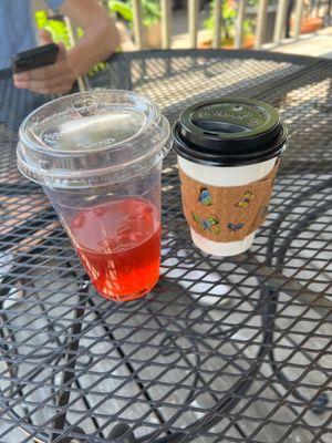 strawberry basil lemonade, Brewed Coffee