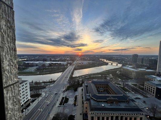 Sunset view (West) from 19th Floor